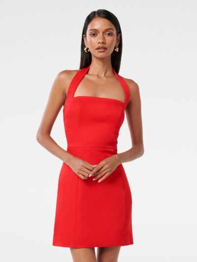 Ellie Petite Halter Mini Dress