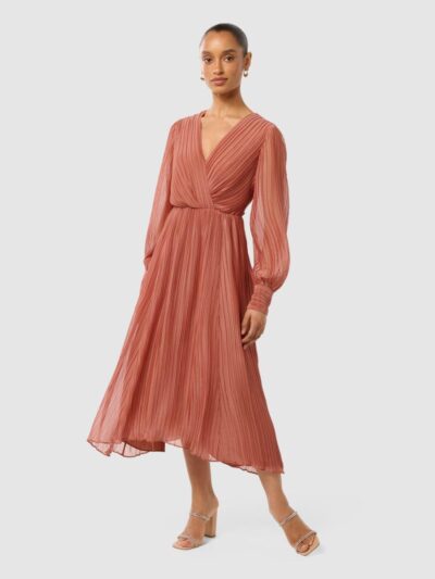 Genevieve Petite Crinkle Midi