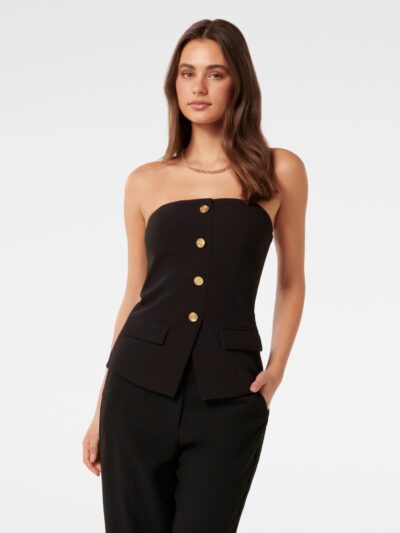 Kendra Button Front Bustier To