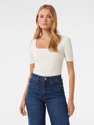 Petra Square Puff Sleeve Tshir