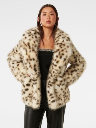 Suzie Animal Faux Fur Coat